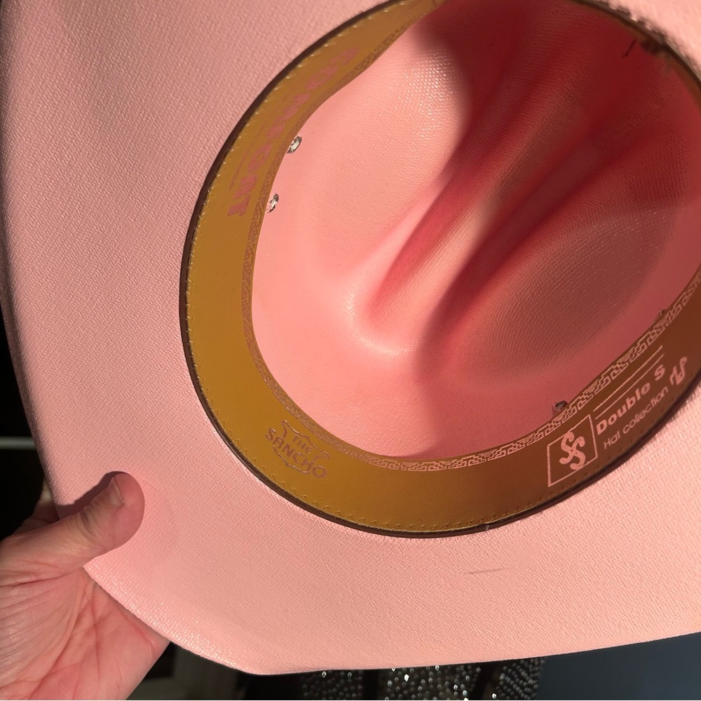 Double S western Pink Cowboy Hat - Picture 13 of 15